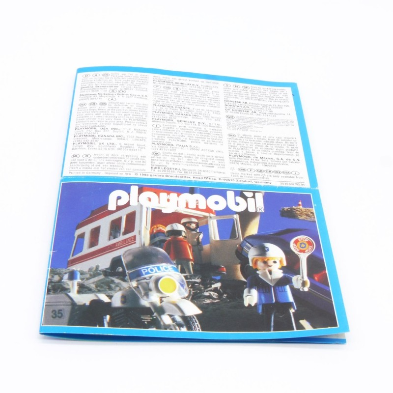 Playmobil 39600 Petit Catalogue Police 1993 Bon état