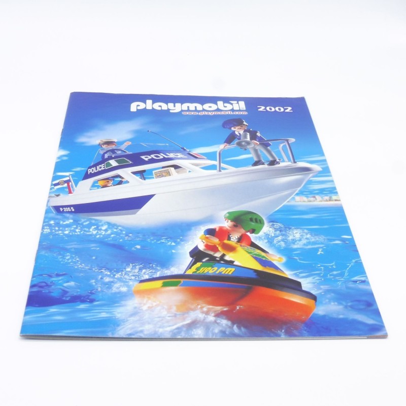 Playmobil 39638 Grand Catalogue Bateau Police Allemagne 02/2002 Bon état