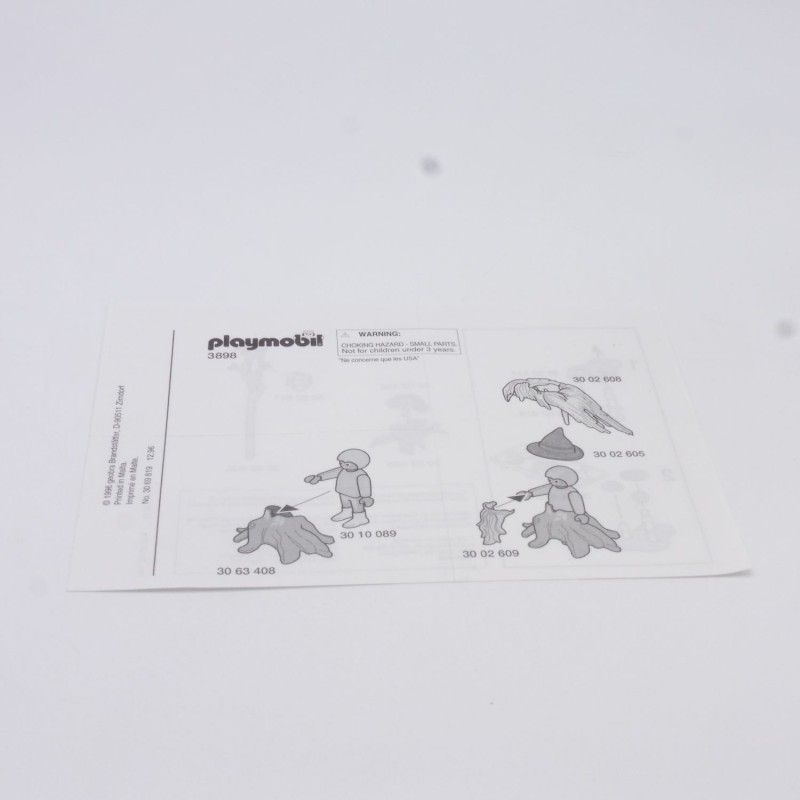 Playmobil 39687 Notice Originale 3898 état Correct
