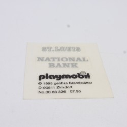 Playmobil 39696 Autocollant Original Coffre Banque 3803 3814 4072 4399