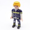 Playmobil 39724 Femme Pompier Tenue Bleue et Jaune Fluo