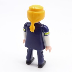 Playmobil 39724 Femme Pompier Tenue Bleue et Jaune Fluo