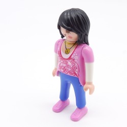 Playmobil 39726 Femme Moderne Rose et Bleu