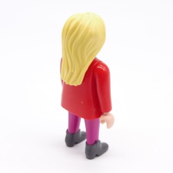 Playmobil 39727 Femme Moderne Rouge et Rose Bottines Grises Pull de noel
