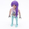 Playmobil 39734 Femme Fée Bleue Cheveux Violets Gants Argents 70299