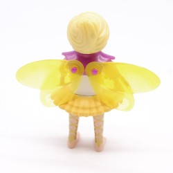 Playmobil 39735 Femme Fée Corps Fin Jupe Jaune Ailes Jaunes Pieds Nus