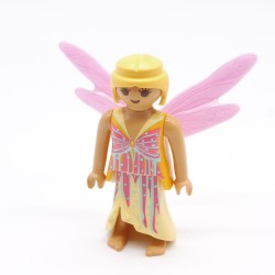 Playmobil 39737 Femme Fée Jaune et Orange Ailes roses 9136