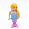 Playmobil 39738 Femme Sirène Bleu et Rose Cheveux Jaunes 9355
