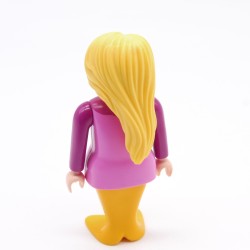 Playmobil 39739 Femme Sirène Orange et Rose Cheveux Jaunes 70033