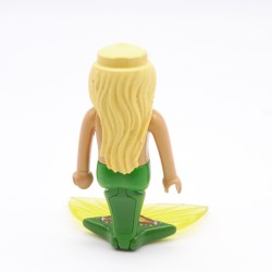 Playmobil 39742 Femme Sirène Vert Orange Queue Jaune