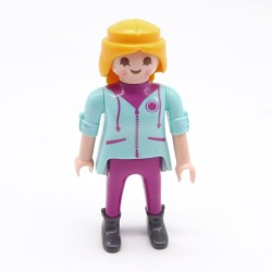 Playmobil 39755 Femme Bleu et violet Vendeuse Série 14