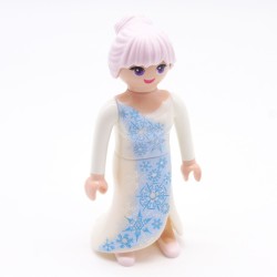 Playmobil 39757 Femme Robe blanche et Bleue Reine des Neiges Corps fin 9351