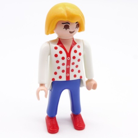 Playmobil 39769 Femme Blanc Rouge Bleu Baskets Rouges 5573