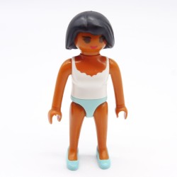 Playmobil 39770 Femme Hispanique Sous Vêtements blancs et bleus Corps Fin 5487