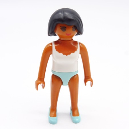 Playmobil 39770 Femme Hispanique Sous Vêtements blancs et bleus Corps Fin 5487