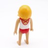 Playmobil 39773 Femme Bronzée Sous Vêtements Blancs et Rouges à fleurs Corps fin
