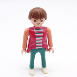 Playmobil 39775 Femme Moderne Rose et Vert Queue de cheval cassée