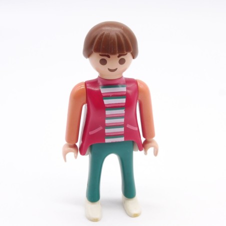 Playmobil 39775 Femme Moderne Rose et Vert Queue de cheval cassée