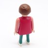 Playmobil 39775 Femme Moderne Rose et Vert Queue de cheval cassée