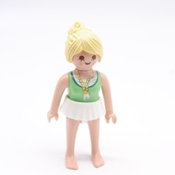 Playmobil 39776 Femme Moderne Verte avec Jupe Blanche Corps Fin