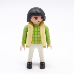 Playmobil 39780 Femme Vert Jaune et Blanc Gilet Jaune