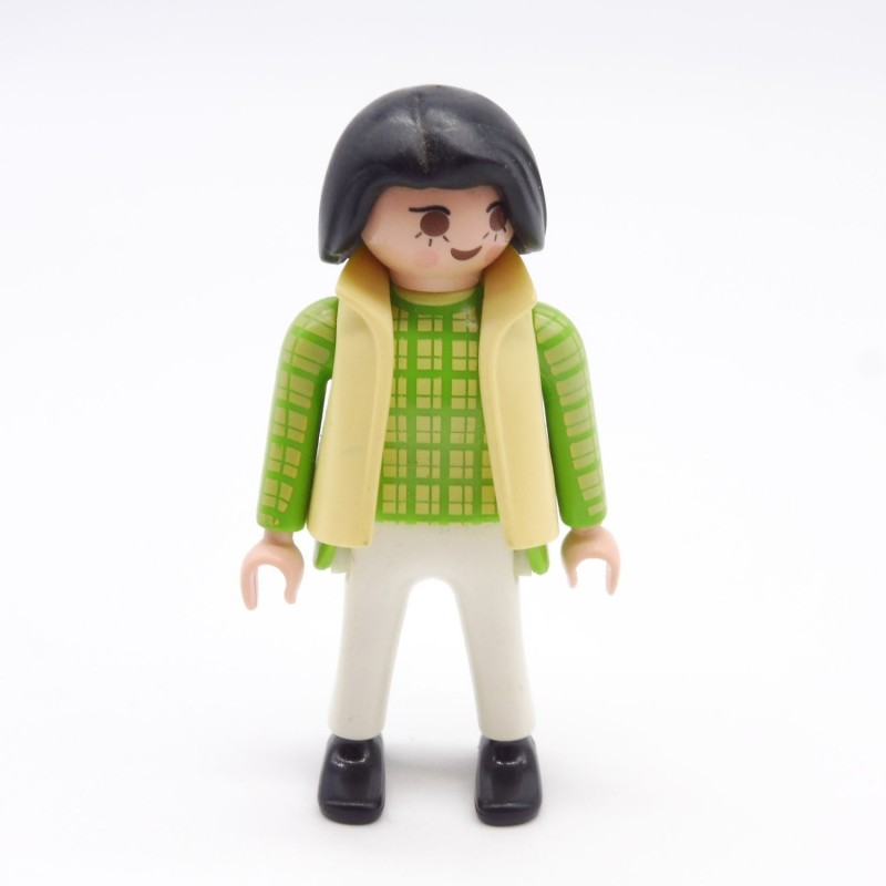Playmobil 39780 Femme Vert Jaune et Blanc Gilet Jaune
