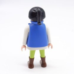 Playmobil 39781 Femme Vert Blanc Bottes Marron Gilet Bleu