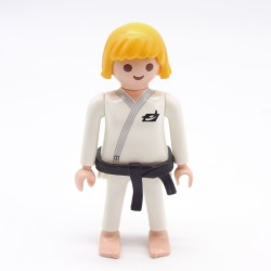 Playmobil 39784 Femme Judoka Kimono Blanc Ceinture Noire 5194
