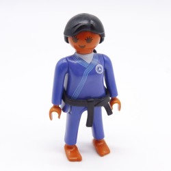 Playmobil 39785 Femme Hispanique Judoka Kimono Bleu Ceinture Noire 5194