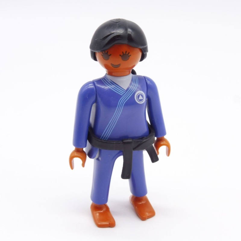 Playmobil 39785 Femme Hispanique Judoka Kimono Bleu Ceinture Noire 5194