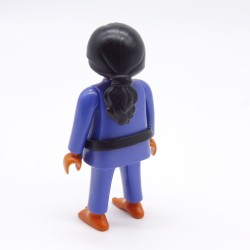 Playmobil 39785 Femme Hispanique Judoka Kimono Bleu Ceinture Noire 5194