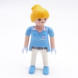 Playmobil 39786 Femme Bleu et Blanc Dentiste Série 14