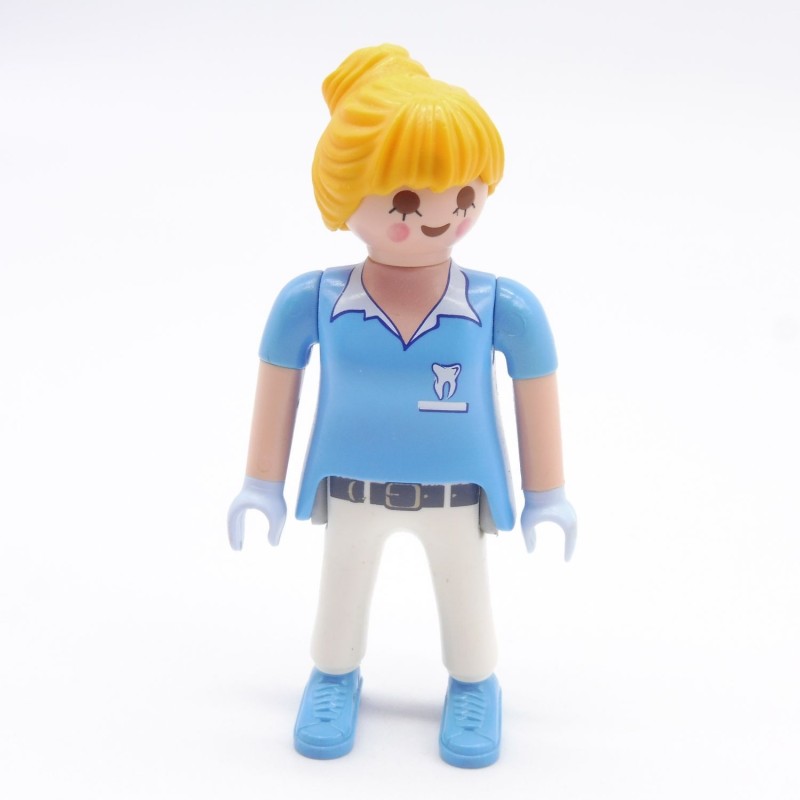 Playmobil 39786 Femme Bleu et Blanc Dentiste Série 14