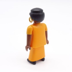Playmobil 39787 Femme Africaine robe Orange et Blanche Boucles Oreilles