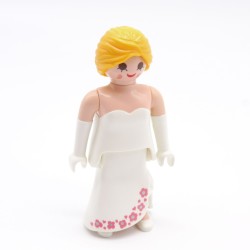 Playmobil 39788 Femme Mariée avec Robe Blanche Sexy Fleurs Roses Chaussures Blanches