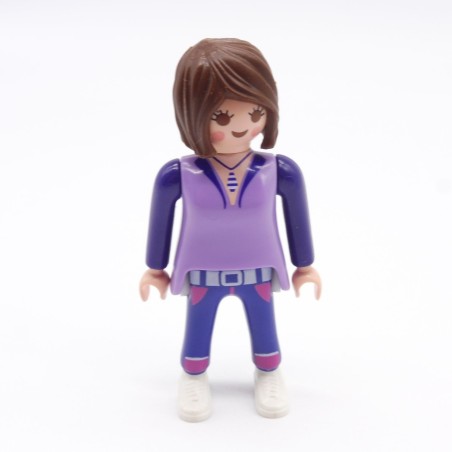 Playmobil 39799 Femme Moderne Violet Bleu Baskets Blanches