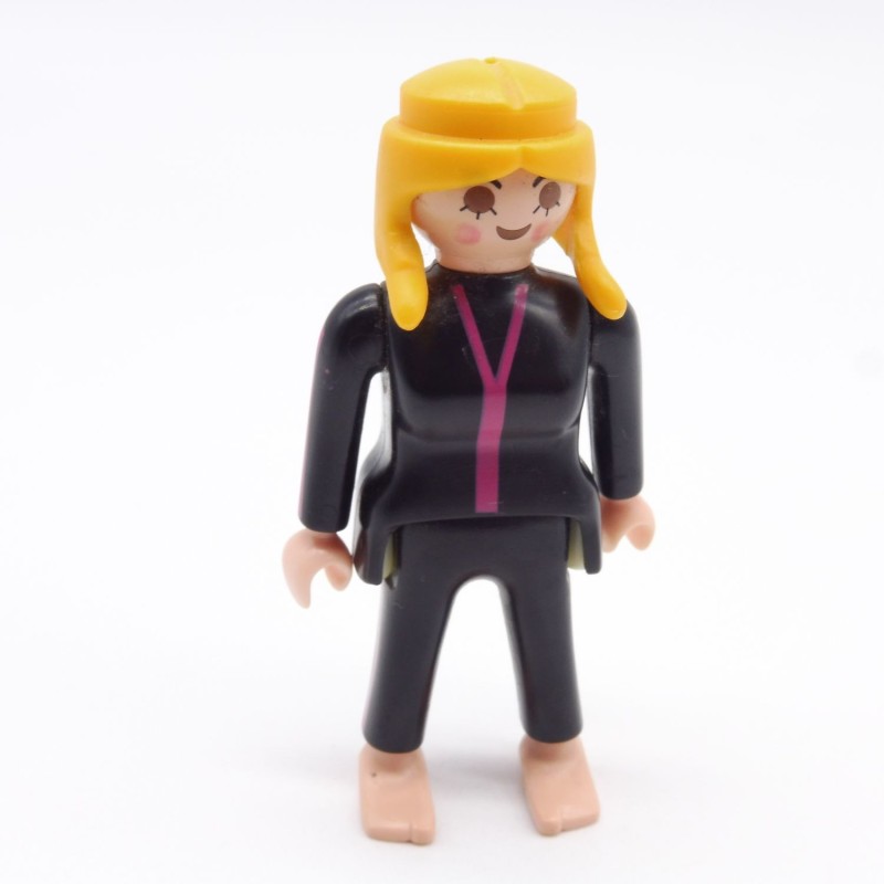 Playmobil 39803 Femme Moderne en Tenue de Plongée Noire et Rose 3772
