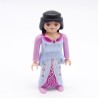 Playmobil 39807 Femme Robe Bleue rose et Argent Chaussures Roses