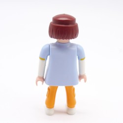 Playmobil 39808 Femme Moderne Pantalon Orange Haut Bleu et Blanc Infirmière 70193
