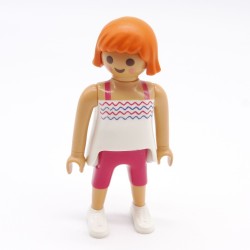 Playmobil 39810 Femme Moderne Blanc Bermuda Rose Baskets Blanches