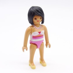 Playmobil 39816 Femme Sous Vêtements Rose Chaussures Jaunes Corps Fin 9080