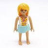 Playmobil 39819 Femme Blanc Jaune Mini Jupe Bleue Corps Fin 6159