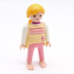 Playmobil 39821 Femme Pyjama Rose et Jaune Pieds Nus 4405