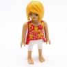 Playmobil 39825 Femme Moderne Rouge fleurs Jaunes Bermuda Blanc Pieds Nus 6020