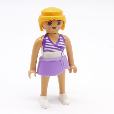 Playmobil 39828 Femme Blanc et Violet Mini Jupe Violette Corps Fin 9084