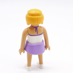 Playmobil 39828 Femme Blanc et Violet Mini Jupe Violette Corps Fin 9084