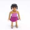 Playmobil 39831 Femme Rose et Noir Mini Jupe Violette Corps Fin