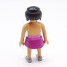 Playmobil 39831 Femme Rose et Noir Mini Jupe Violette Corps Fin
