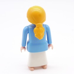 Playmobil 39836 Femme Robe bleue Jaune Blanc Pieds Nus