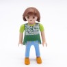 Playmobil 39838 Femme Vert et Bleu Basket Jaune